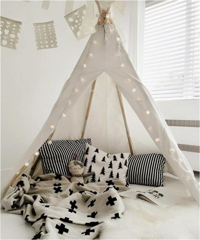 غرفة نوم جميلة - فكرة - كيفية اللعب - في المنزل - مع أطفالك