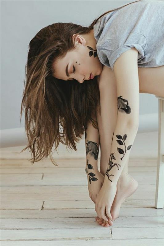 Najkrajšie tetovanie na zápästí, originálne tetovanie, krásna fotoinšpirácia, tetovanie krásneho dievčenského modelu na rukách