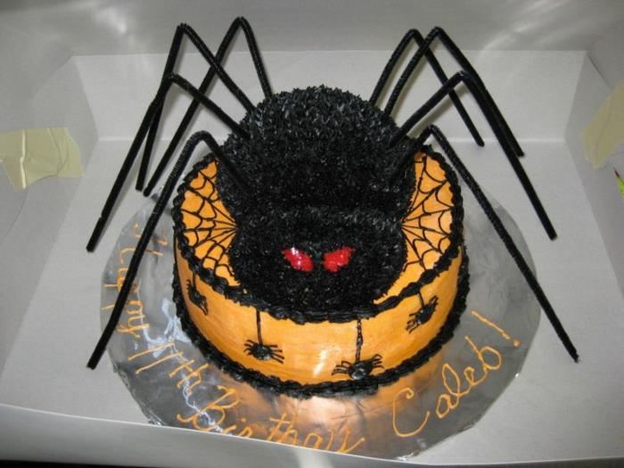 halloween-tårta-idé-baka-en-spindel-festlig-tårta