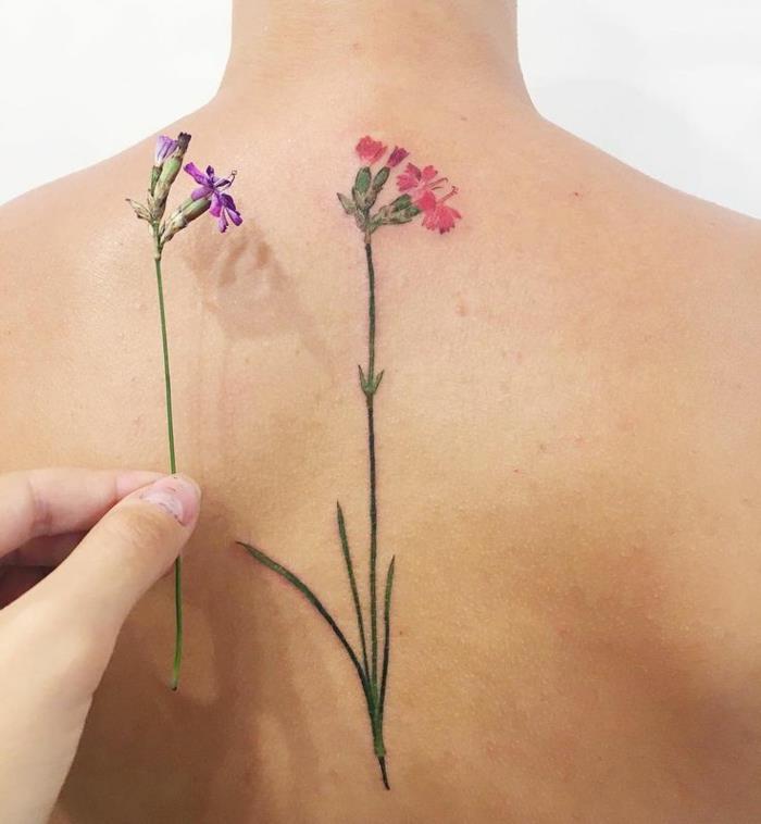 Zmyselná kvetinová tetovacia mandala znamená skutočné kvety