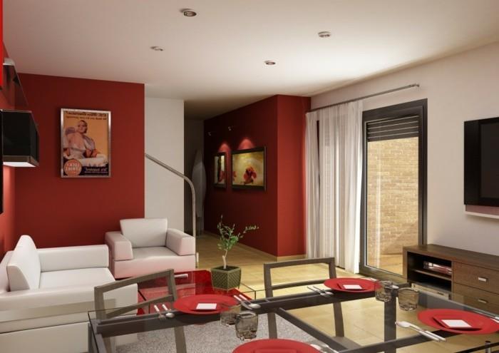 dospelá-spálňa-výzdoba-červeno-biela-spálňa-zdobenie-spálňa pre dospelých