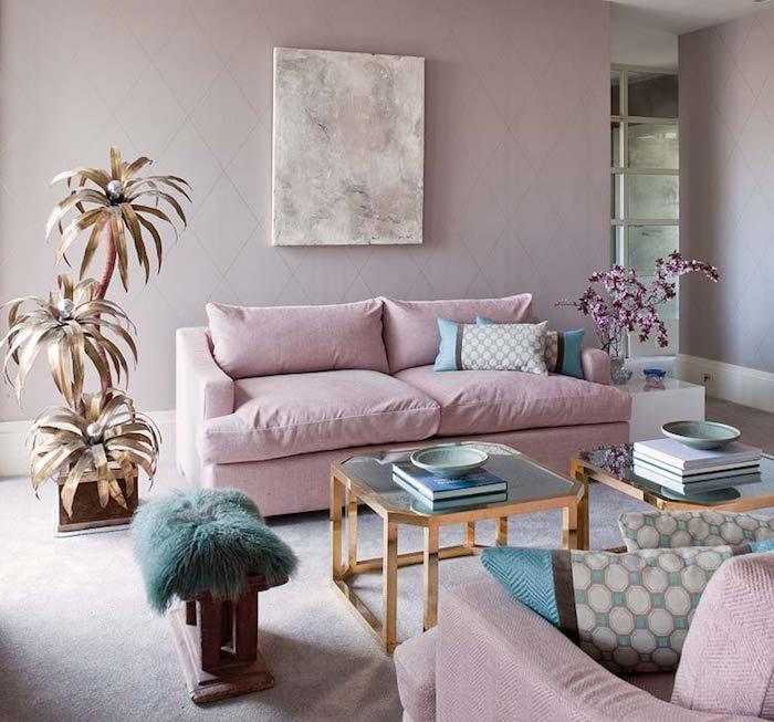 Ako vyzdobiť obývaciu izbu v ružovej a bielej farbe najlepšie štýlové nápady interiéru dve ružové pohovky