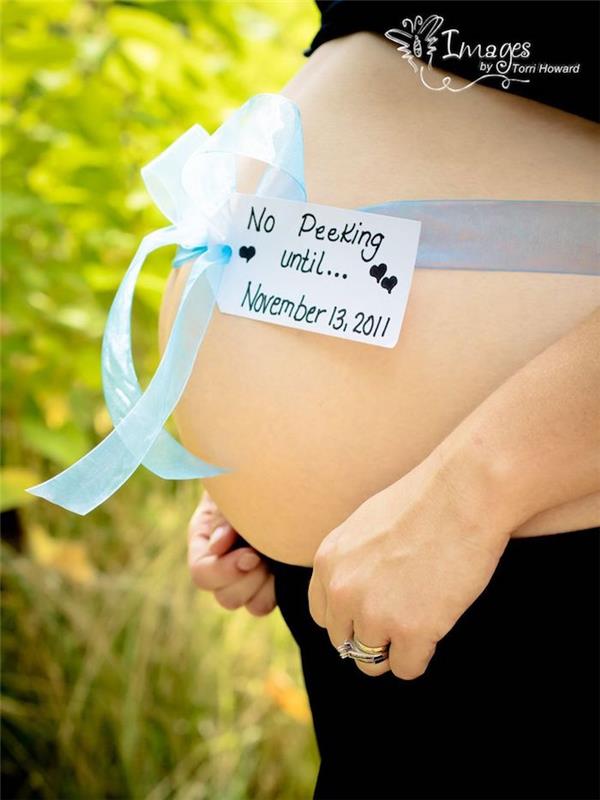 tehotná žena fotenie tehotenské oznámenie fotky bruško darček