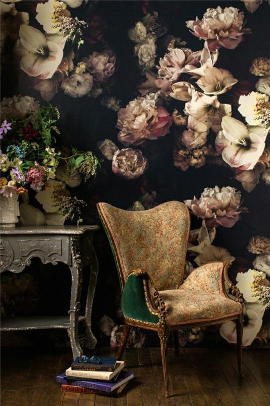 vägg-dekoration-idéer-designer-guild-tapeter-blommig-idé-vintage
