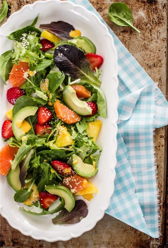 Salát Crudités studený recept zimný miešaný šalát