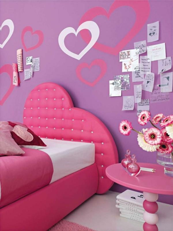 غرف نوم ايكيا باللون الوردي