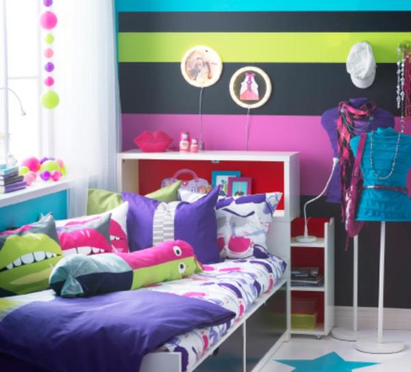 غرف نوم ايكيا ملونة