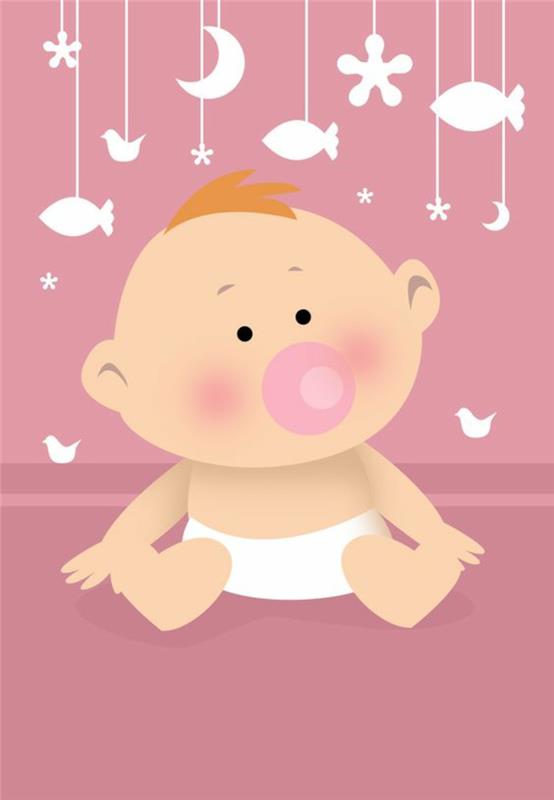 férový pôrod, ružová karta na oznámenie, že na svet prišlo dieťa