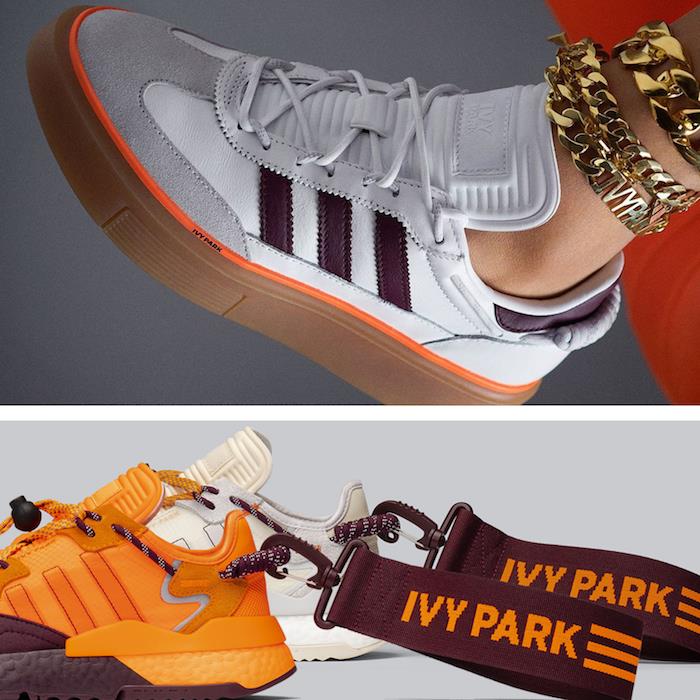 تتميز مجموعة IVY Park x Adidas من Beyoncé بثلاثة أزواج من الأحذية الرياضية ، بما في ذلك Ultra Boosts و Sleek Super 72.