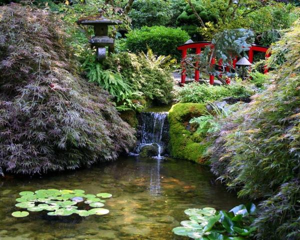 Japonská záhrada-pokoj a vodopád