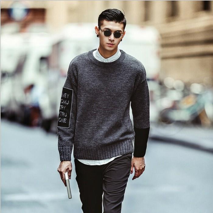 pekný-sveter-pre-pánov-lacný-ako-nosiť-pouličný štýl