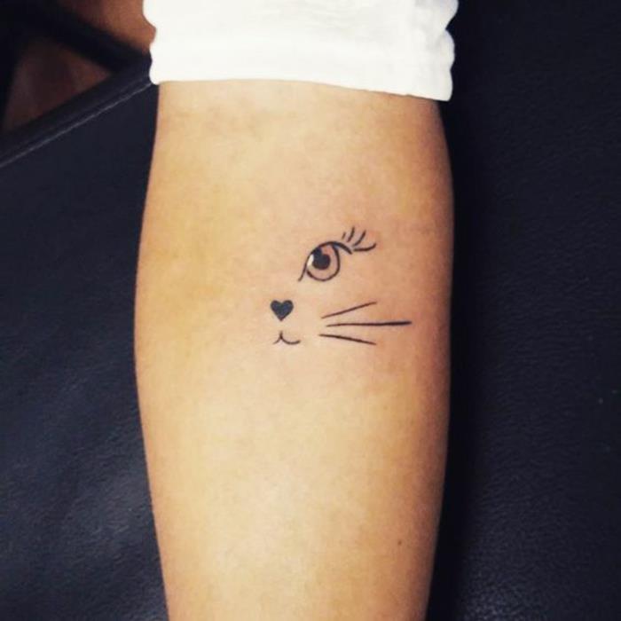 Roztomilé tetovanie pre mačky tetovanie pre ženy
