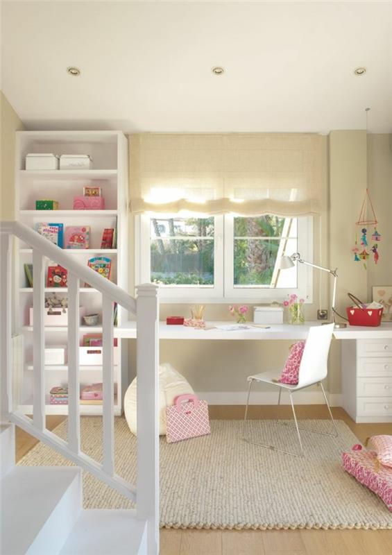 vacker-barn-båge-i-taupe-och-rosa-vit-kontorsstol-i-vit-plast