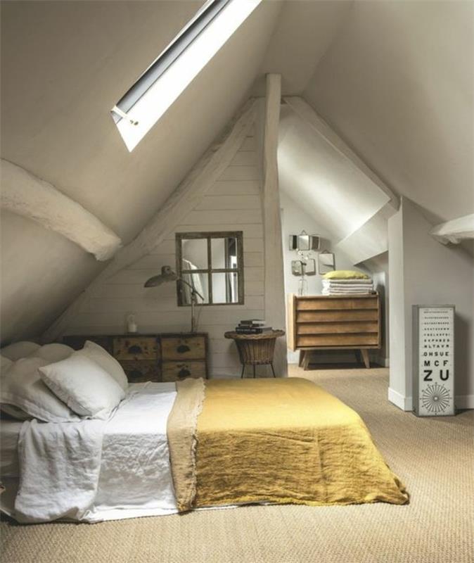 غرفة نوم جميلة تحت سقف ديكو علية غرفة نوم سجادة روطان