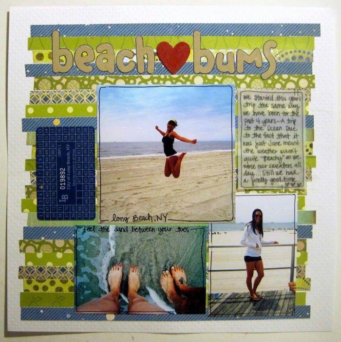 Kreativ aktivitet för tonåring, billig scrapbookingidé, diy scrapbookingalbum, sommarlovscrapbookprojekt