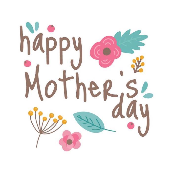 Skvelý nápad, ako pozdraviť matky na sviatok, ručne kreslenú kartu ku Dňu matiek a text na Deň matiek, obrázok ku dňu matiek