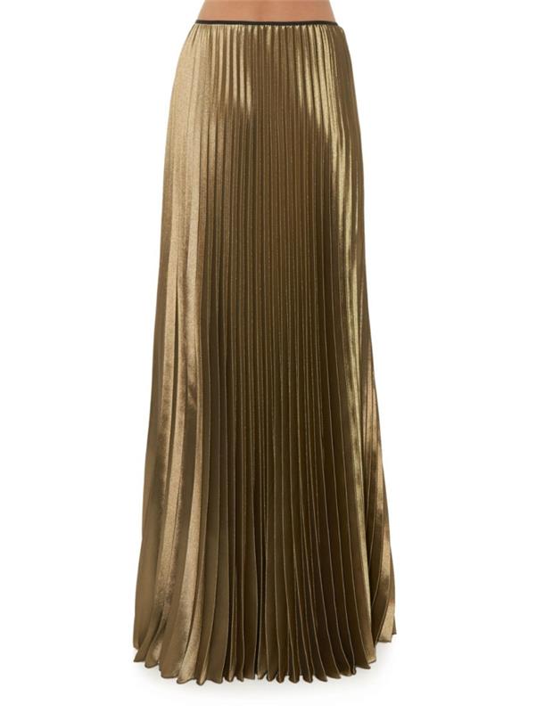 guld-veckad-kjol-modern-kvinna-kläder-modern-kvinna-veckad kjol
