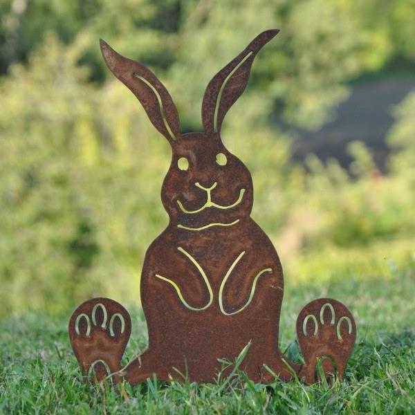 králik-hrdza-záhradná-dekorácia