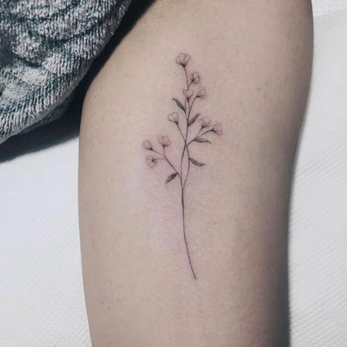 Tiare kvetinové tetovanie kvety jednoduché kvetinové tetovanie