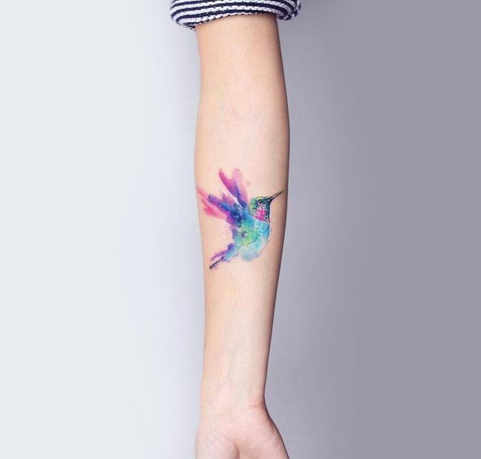 Krásne nápady tetovania pre ženy nápady tetovanie farebné vtáky