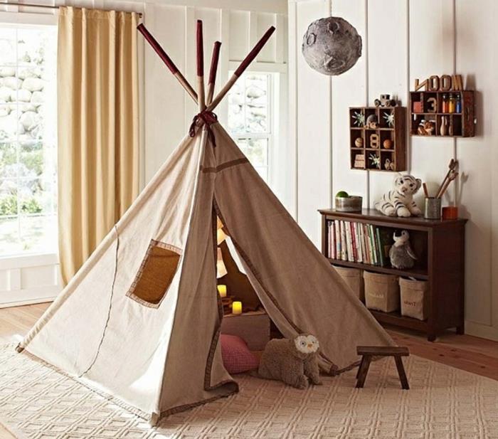 teepee-detska-postel-stan-idea-interier-detska izba-doma-lampa-mesiac