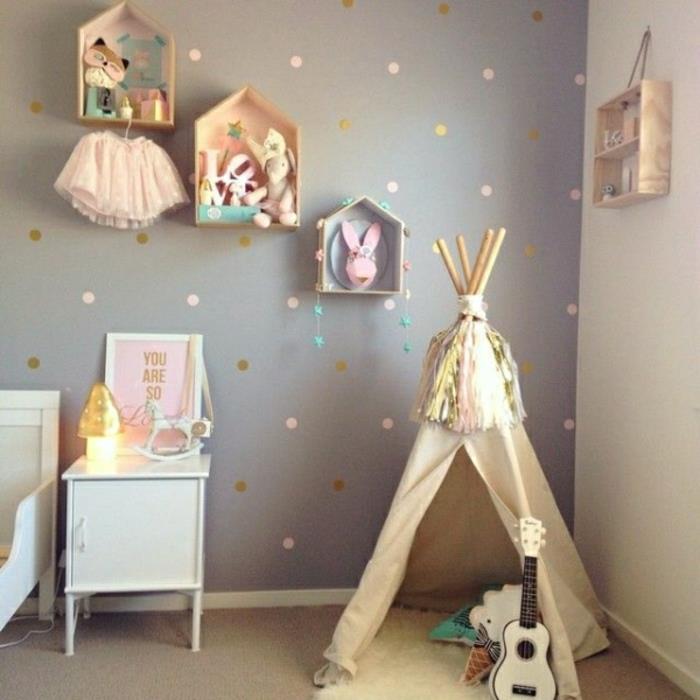 teepee-detská posteľ-stan-nápad-interiér-detská izba-nápad