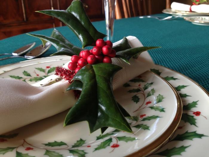 lacné prstene na obrúsky-na-vianočné-dekorácie-stola-jednoduché-vyrobenie si sami