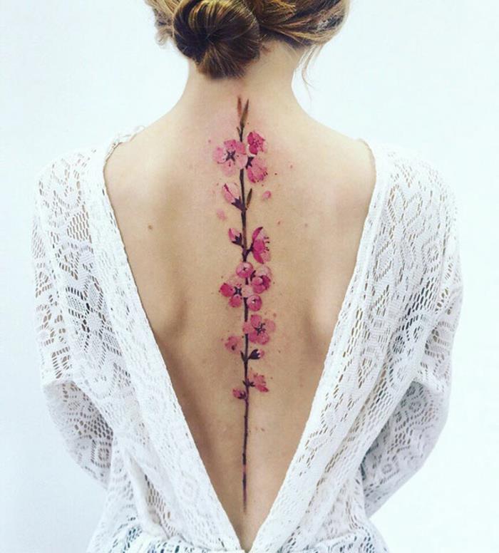 Sesterské tetovanie, tetovanie na zápästie, originálne nápady na spoločné tetovanie, zadná línia s kvetmi