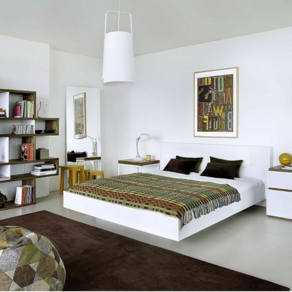 design-zavesena postel-capri-biela