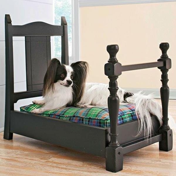 elegant-design-trä-hund-säng