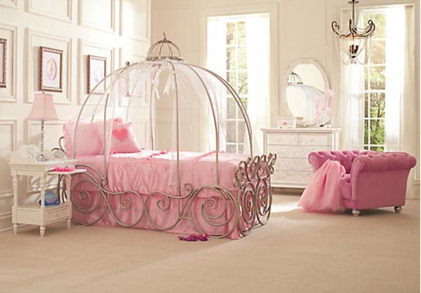 posteľ-princezná-disney-ružová