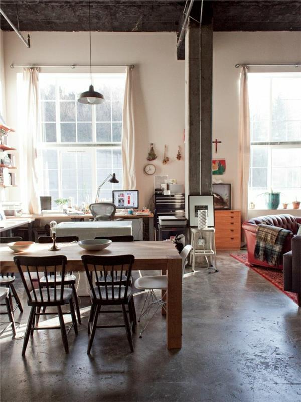 loft-montreuil-solen-lin-large-windows-workshop-full-of-light-retro-wooden-chair