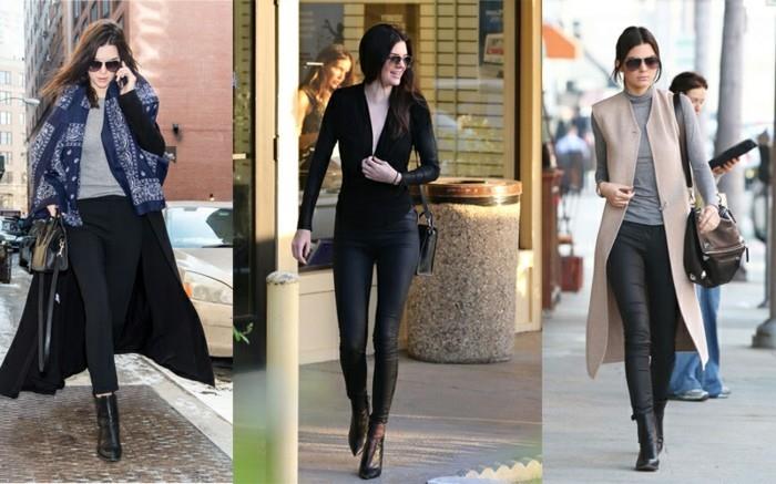 svart jeans outfit, läder fotbollsskor, långa rockar, solglasögon, handväska
