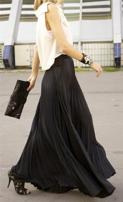 lång-svart kjol