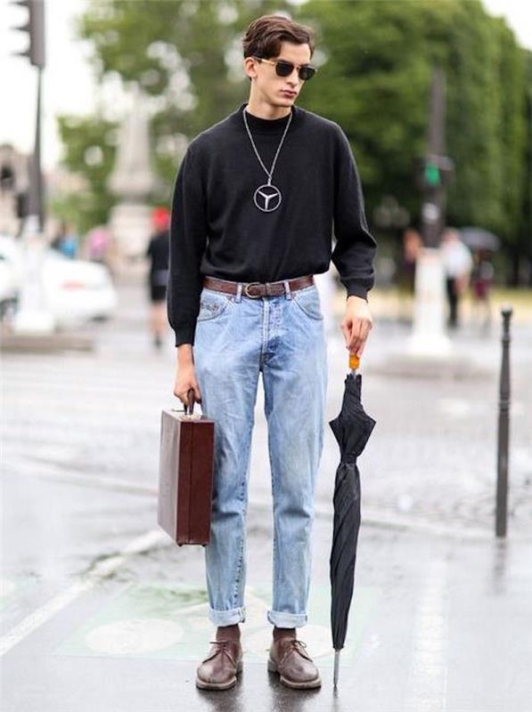 vintage vida jeans för en 90 -tals look