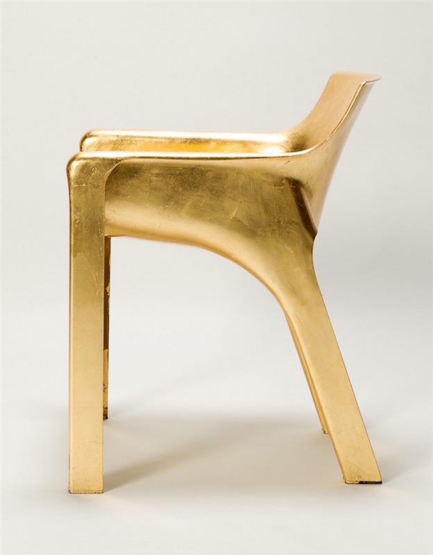 نموذج أثاث ذهبي ، كرسي ذهبي مصمم ، أثاث فاخر مطلي بالذهب