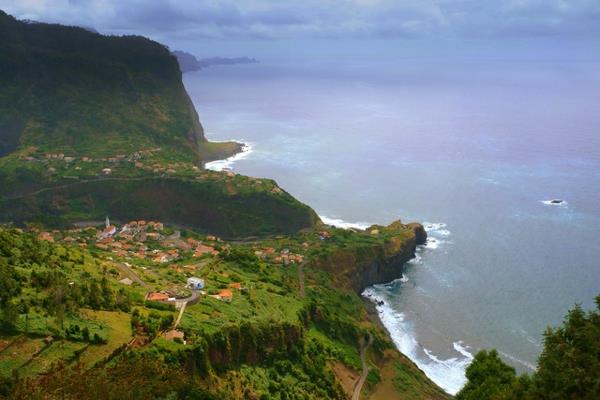 madeira-panoramatický výhľad na ostrov