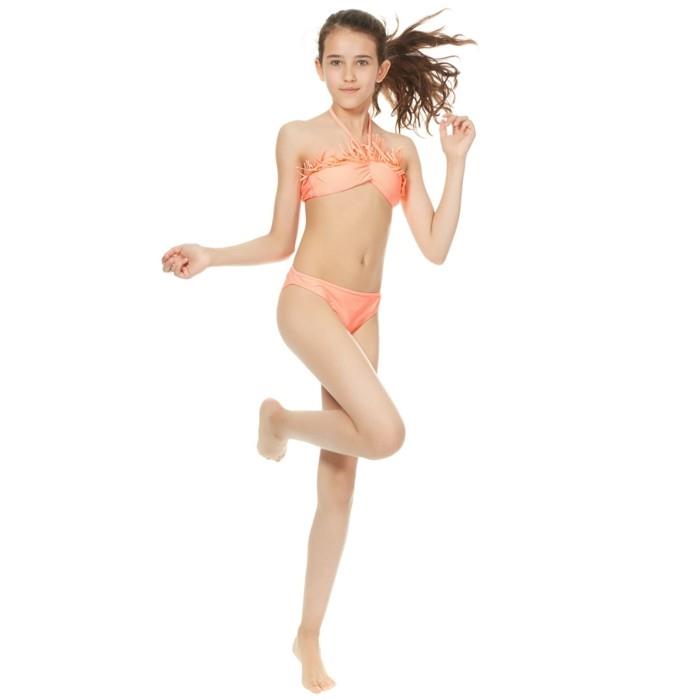 Kiabi-coral-two-piece-girl-swimsuit-with-the-resize-fringed-top (كيابي-مرجاني-قطعتين-بنات-ملابس-بنات-حجم كبير-مهدب-توب)