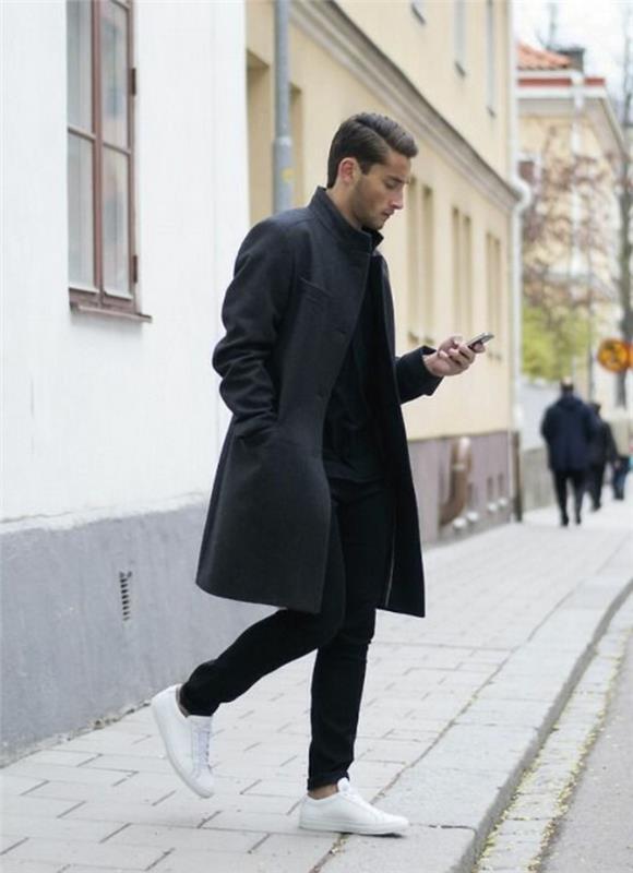 pánsky-dlhý-kabát-čierno-farebný-zara-pánsky-kabát-pre-moderných-mužov