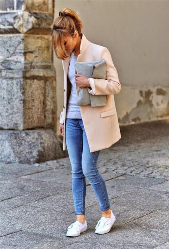 lacno-ružovo-béžová-žena-dôstojnícky kabát-pre-moderné-dievčatá-módne trendy-201