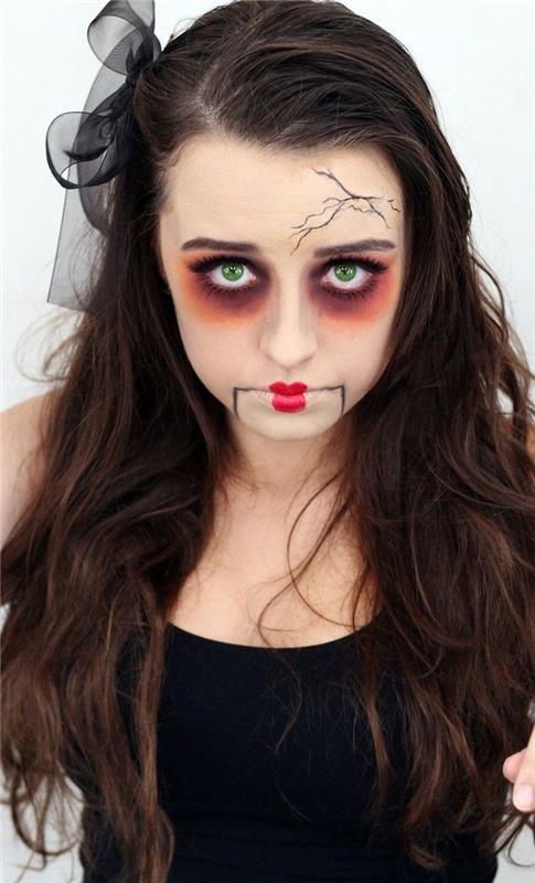 Halloween zombie smink odöda kostym kvinna