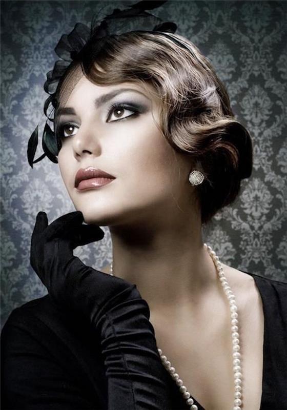 charleston makeup frisyr kvinna 50 -talet pin up 20s