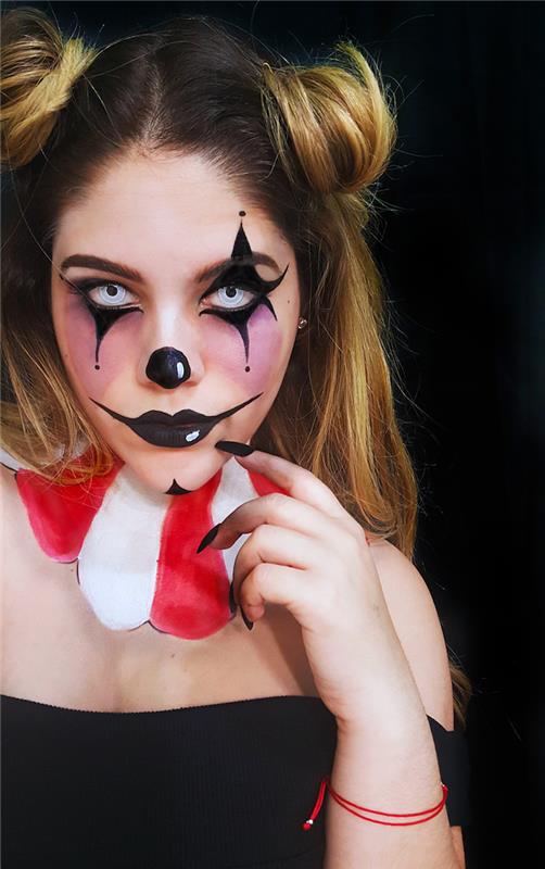 Halloween clown kvinna kostym foto