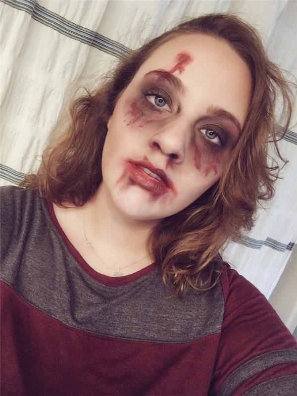 enkel zombie -sminkdräkt