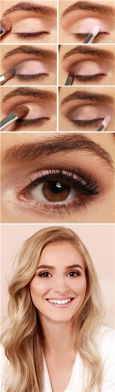 makeup-jednoduchý-nápad-makeup-hnedé-oči