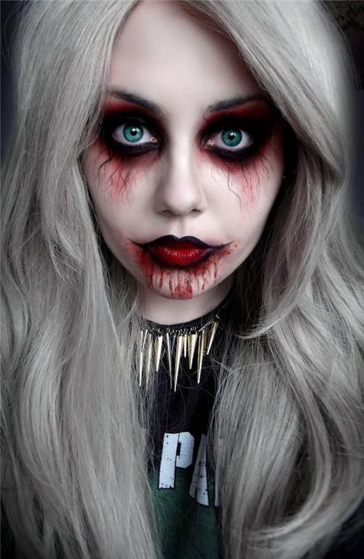Zombie kostym handledning zombie makeup kvinna