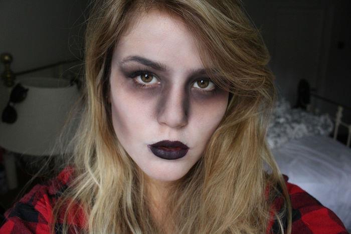 smink kvinna zombie kostym kostym