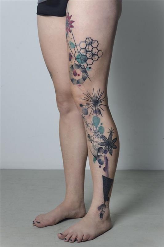 Marta Lipinski tetovanie ženské tetovanie na stehne