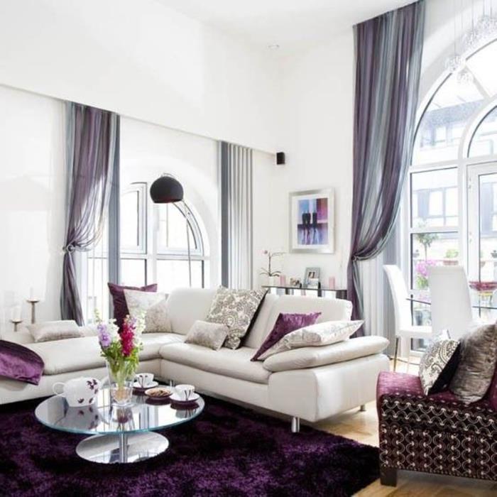 fialová-farebná-spálňa-vo-purpurovom-chladnom-interiérovom dizajne
