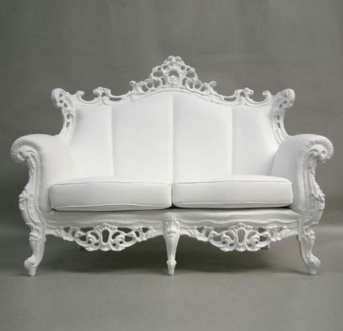 أثاث الباروك-رخيصة-الباروك-كرسي بذراعين-غير مكلف-أبيض-اللون